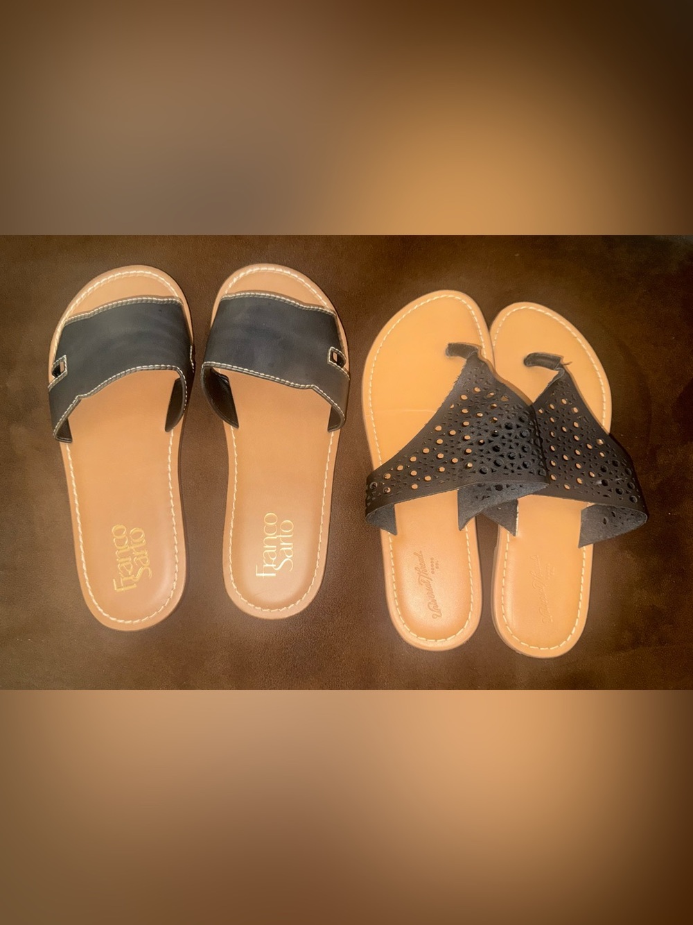 Women's lot Slides/Sandals Franco Sarto & Universal Threads Sz 7
